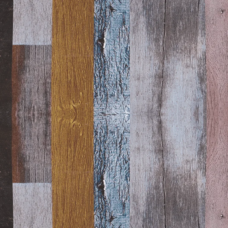 Multi-colored Blue/Brown Striped