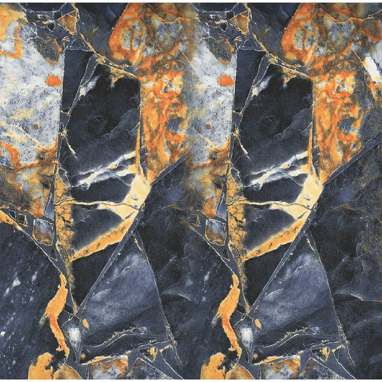 Black with Blue/Orange Veins