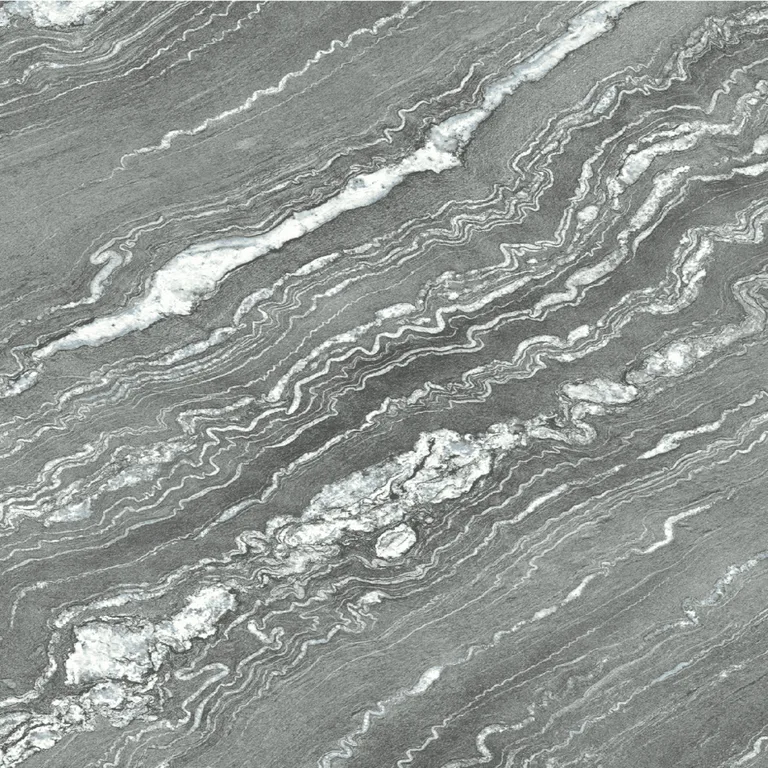 Grey with White Wavy Lines