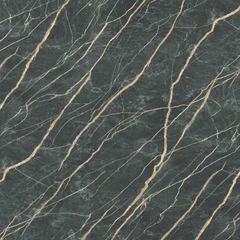 Black with Gold/White Veins